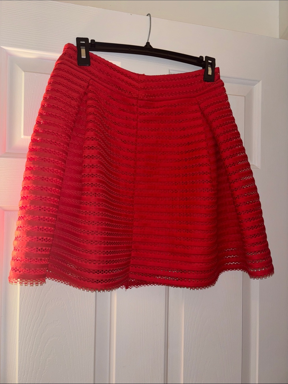 Express Lace A-Line Women's Skirt (Burnt Orange)